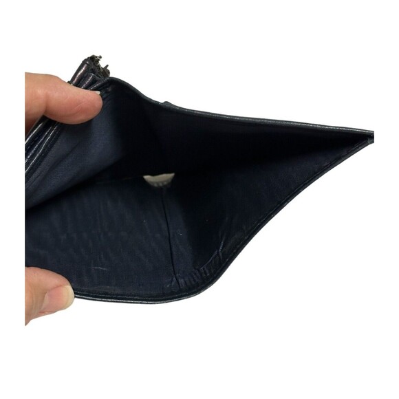 Givenchy Vtg 4G Logo Blue Leather Wallet Bifold Coin Pocket Made In Spain - Picture 10 of 14